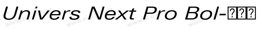 Univers Next Pro Bol字体转换